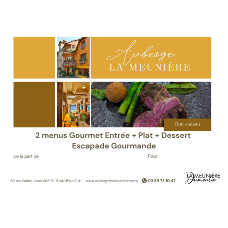 Menu Gourmet pour 2 personnes 