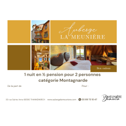 Chambre en 1/2 pension pour 2 personnes Catégorie Montagnarde